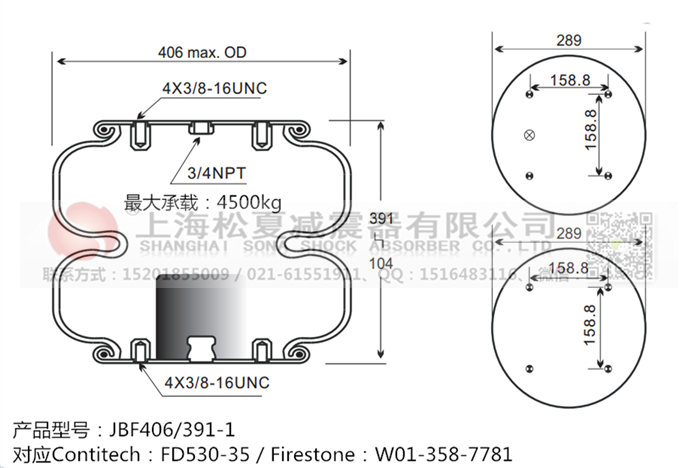 JBF406/391-2橡膠<a href='http://www.rsms457.com/' target='_blank'><u>空氣彈簧</u></a>